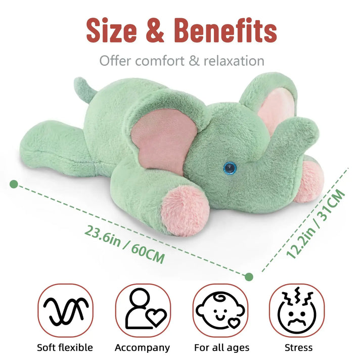 Pound Elephant Weighted Stuffed Animals Large Pillow