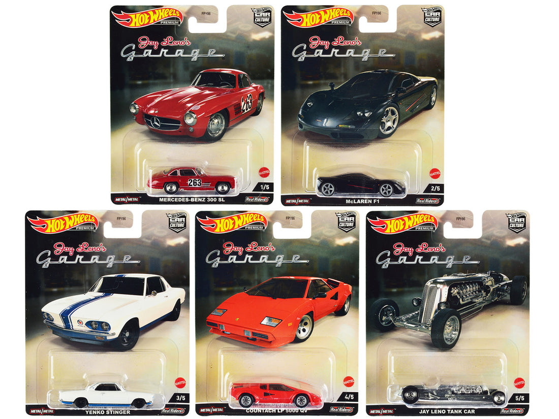 "Jay Leno’s Garage" 5 piece Set "Car Culture" Series Diecast Model Cars by Hot Wheels-0
