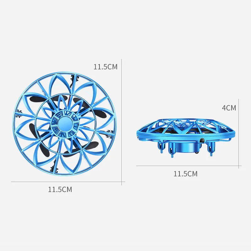 Kids Toys UFO Drone Fly Helicopter Infraed Hand RC Aircraft