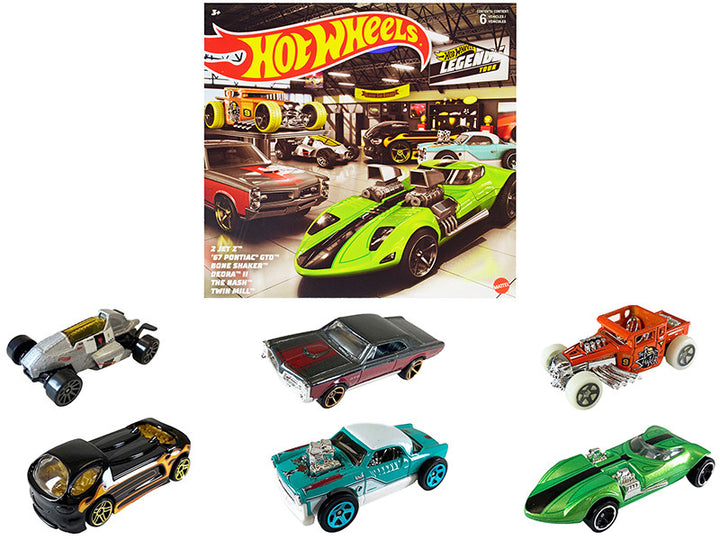 "Hot Wheels Legends" 6 piece Set Diecast Model Cars by Hot Wheels-0
