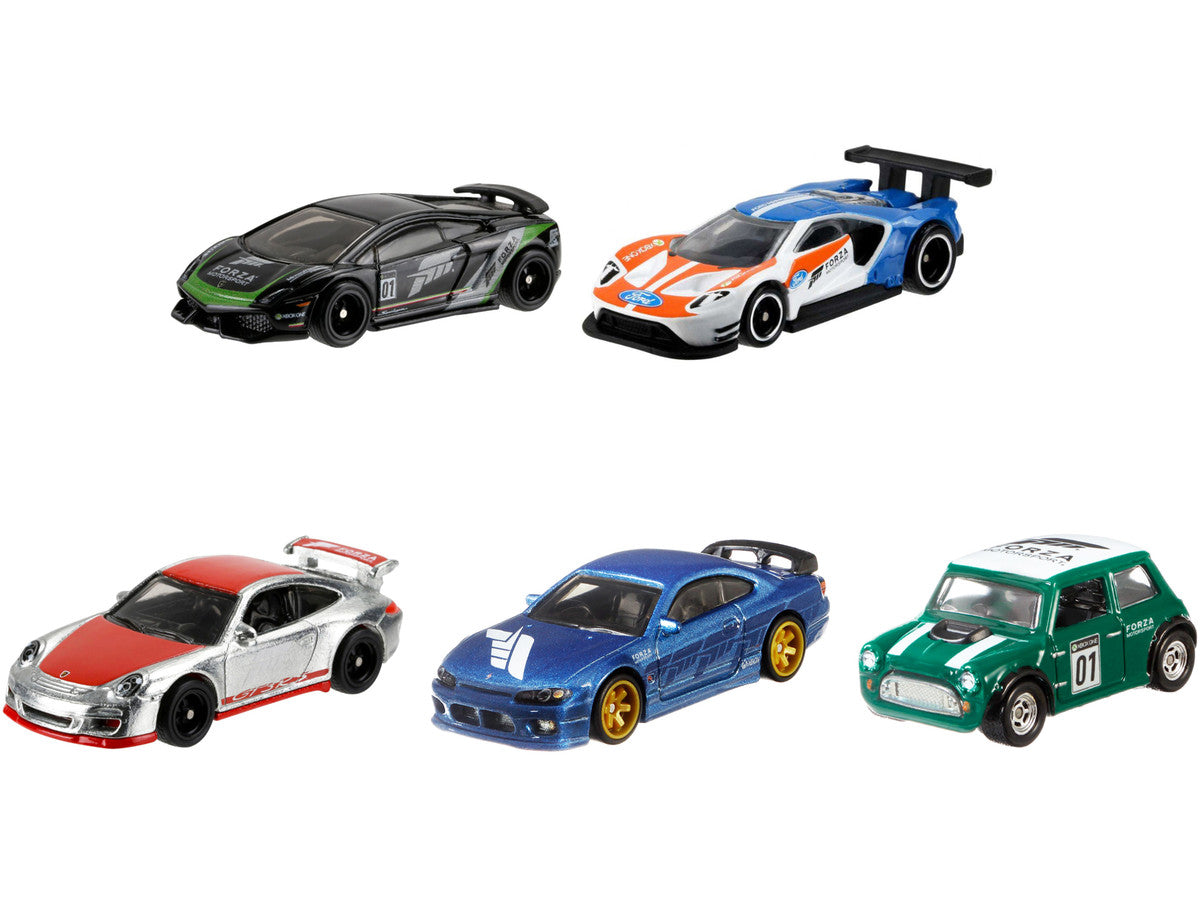 "Forza Motorsport" 5 piece Set Diecast Model Cars by Hot Wheels-1
