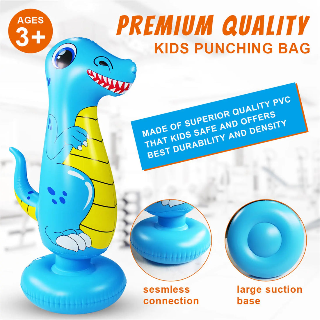 Boxing Iatable Punching Bag Kids Tumbler Children Games Toys