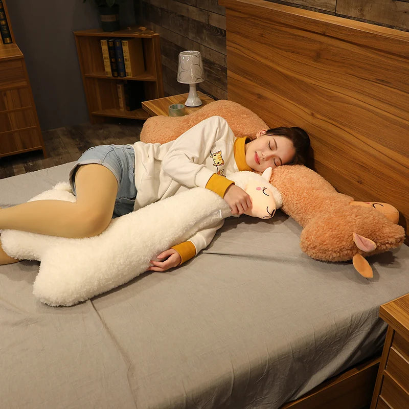 Toy Soft Stuffed Cute Sheep Llama Animal Dolls Sleep Pillow