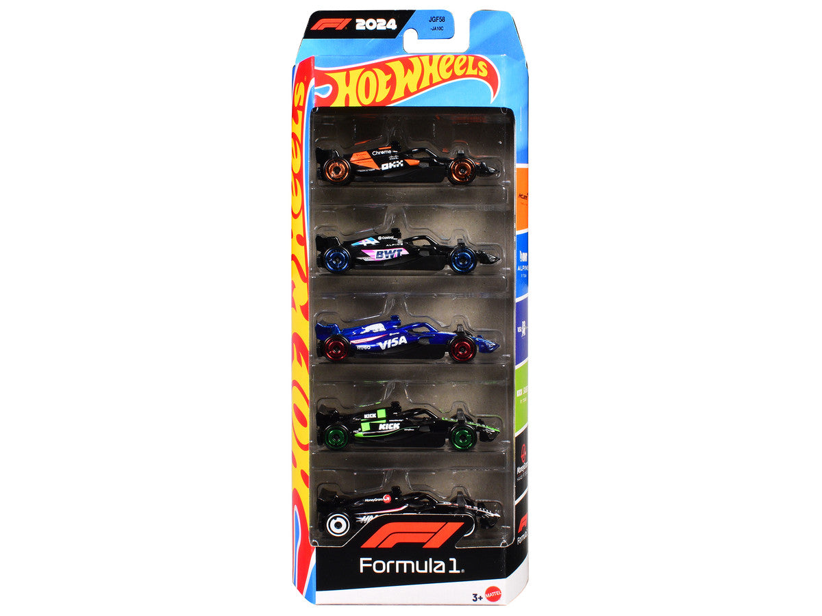 2024 Formula 1 World Championship 5 piece Set Diecast Model Cars by Hot Wheels-2