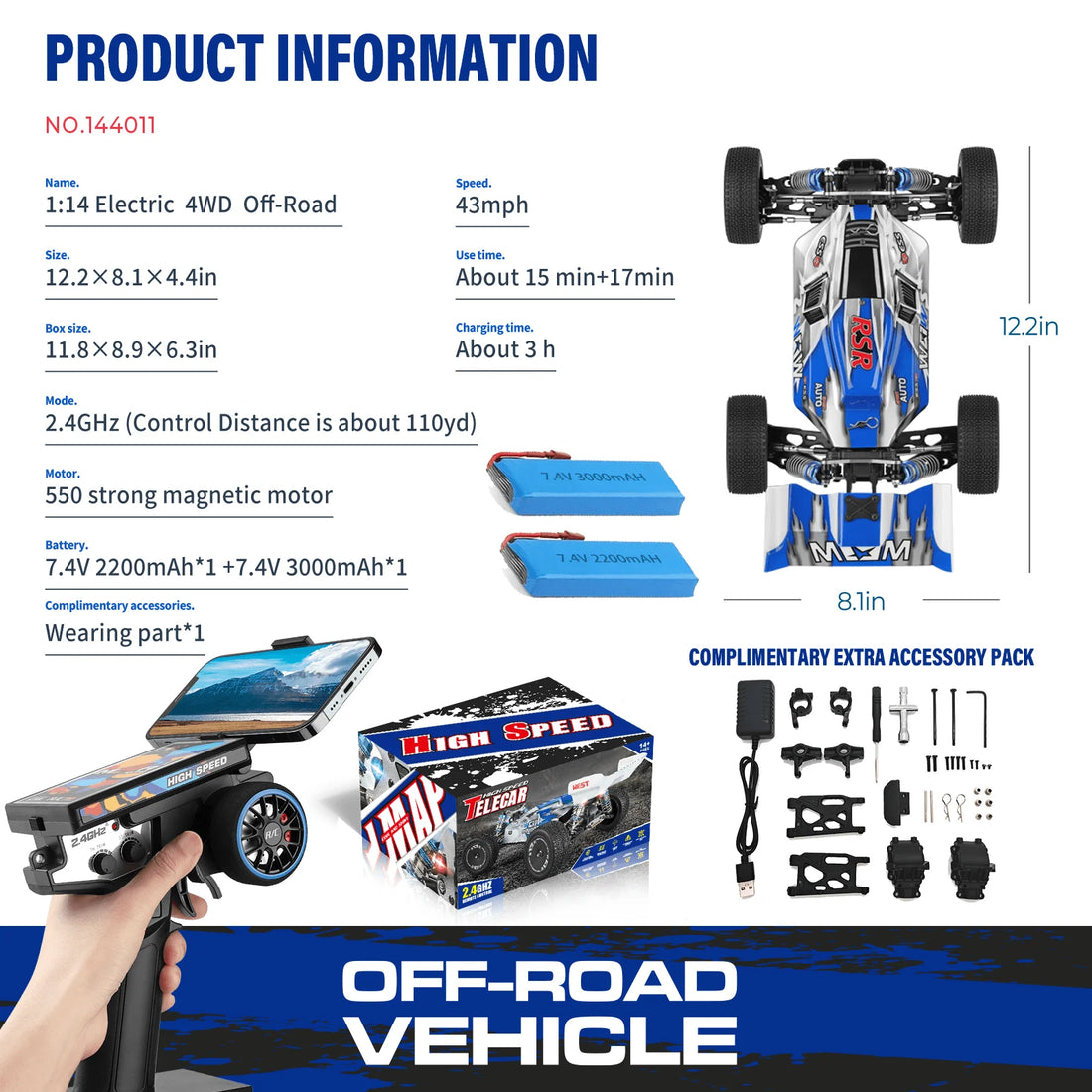 WLtoys 144011 Pro: 4WD Off-Road RC Speedster