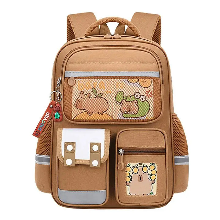 Capibara Student Schoolbag, Large capacity Children Backpack