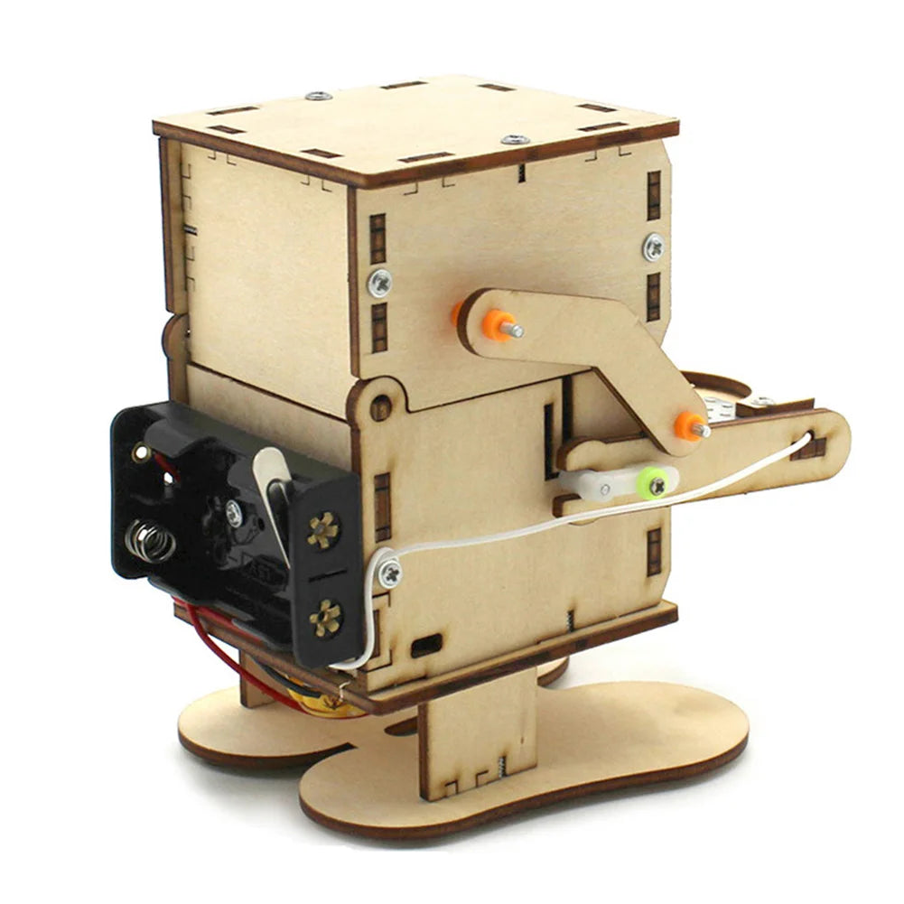 Robot Eating Coin Wood DIY Model Teaching Wooden Kit