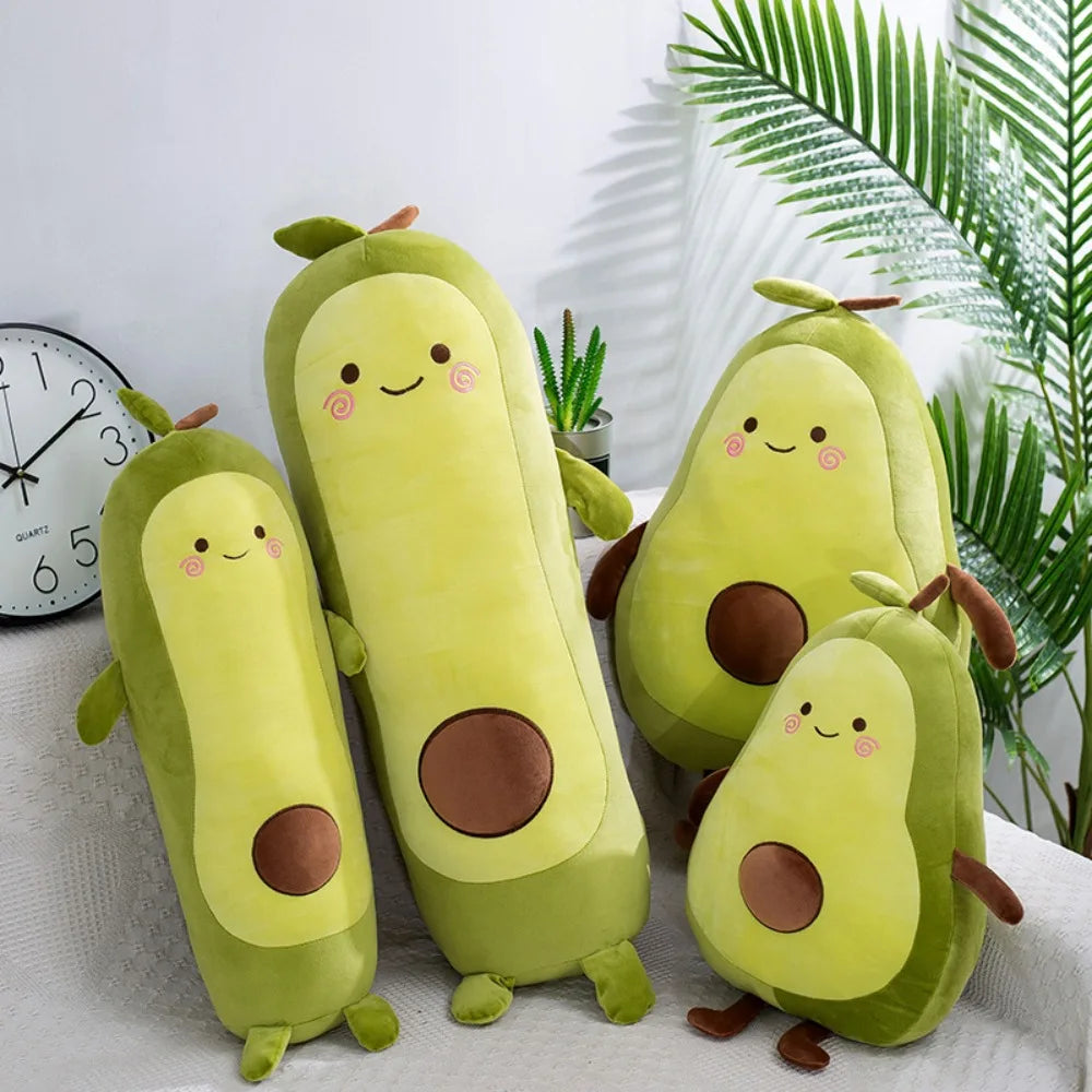 Kawaii Stuffed Fruit Avocado Doll Avocado  Toy Sleeping Pillow