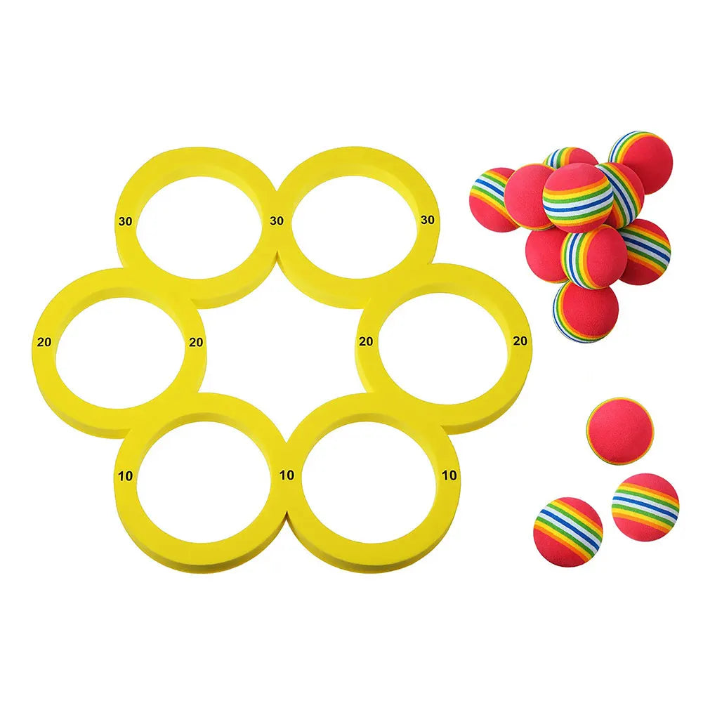 Floating Table With 10 Balls Floating  Ring Throwing Game Water