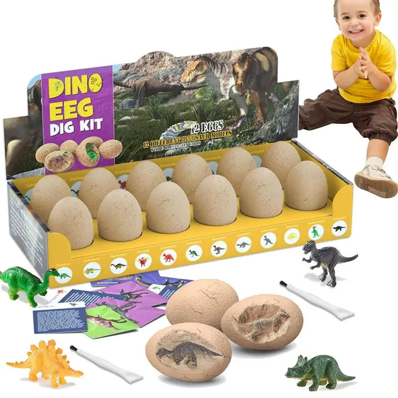 Archeological Dig Up Dinosaur Egg Fossil Excavation Toy