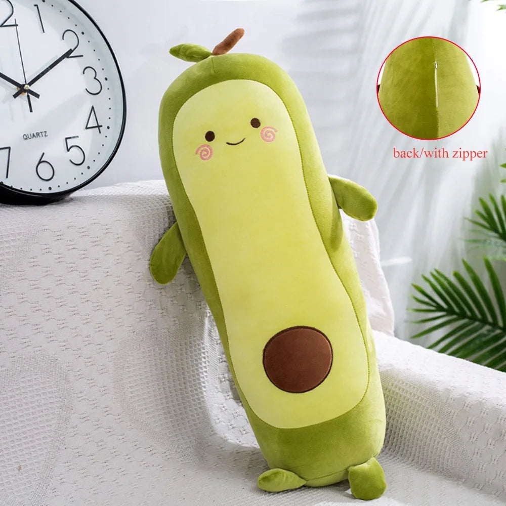 Kawaii Stuffed Fruit Avocado Doll Avocado  Toy Sleeping Pillow
