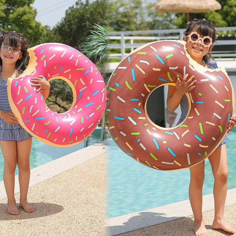 Summer Inflatable Toys Simulation Donuts Shape Swimming Ring