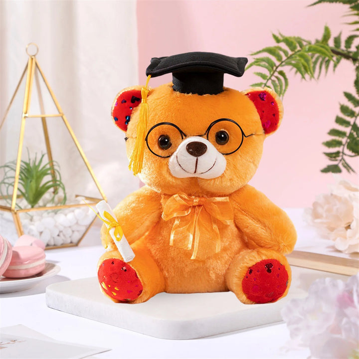 Adorable Graduation Bear Plush Toy Soft and Cuddly Doll for Kid