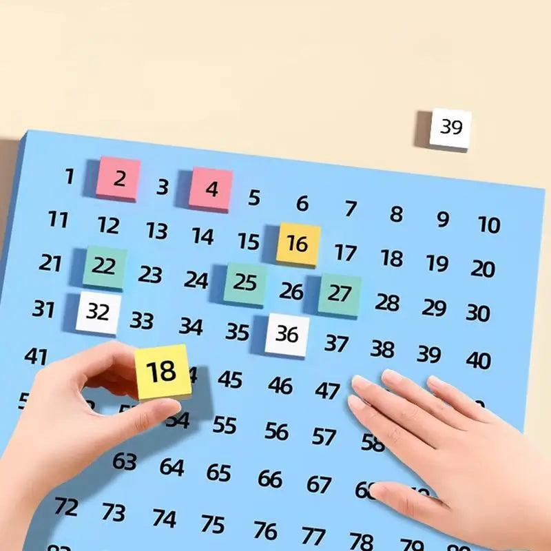 Wooden Sudoku Puzzles Board Game with Drawer 1-100