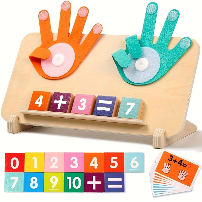 Wooden arithmetic learning board for children over 3 years