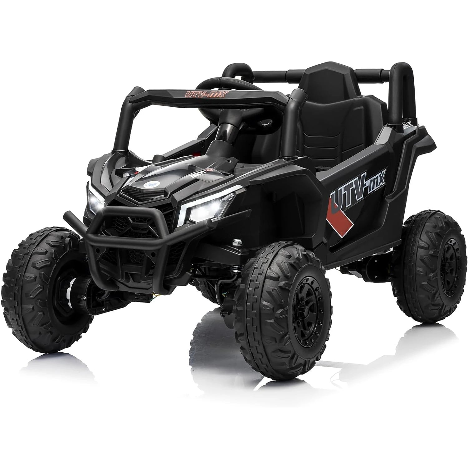 Bluetooth Music LED Lights Kids Ride On Car UTV Truck with RC