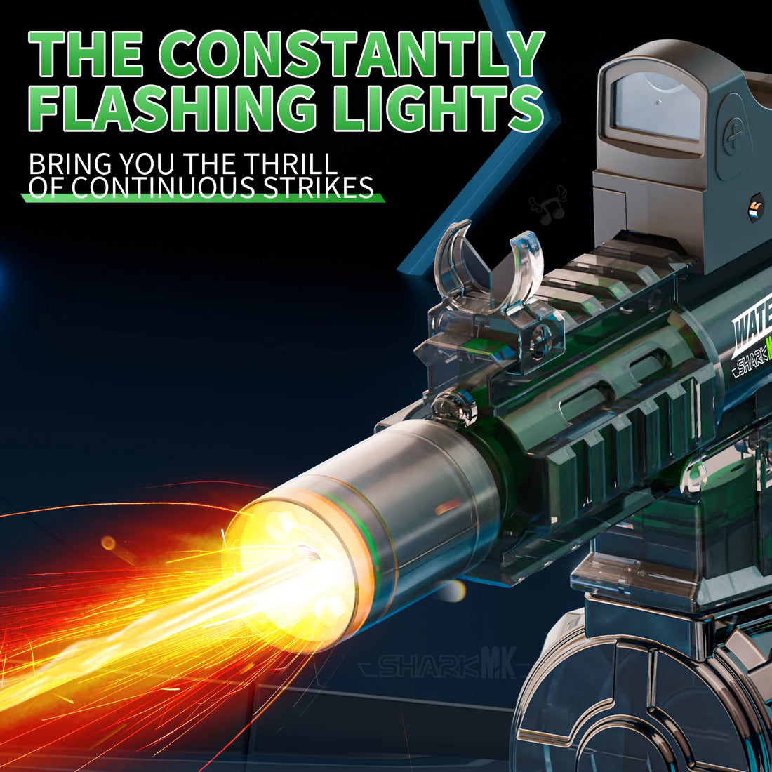 Led Light Emitting Electric Water Gun Toys for Kids Outdoor Beach Pool Toy