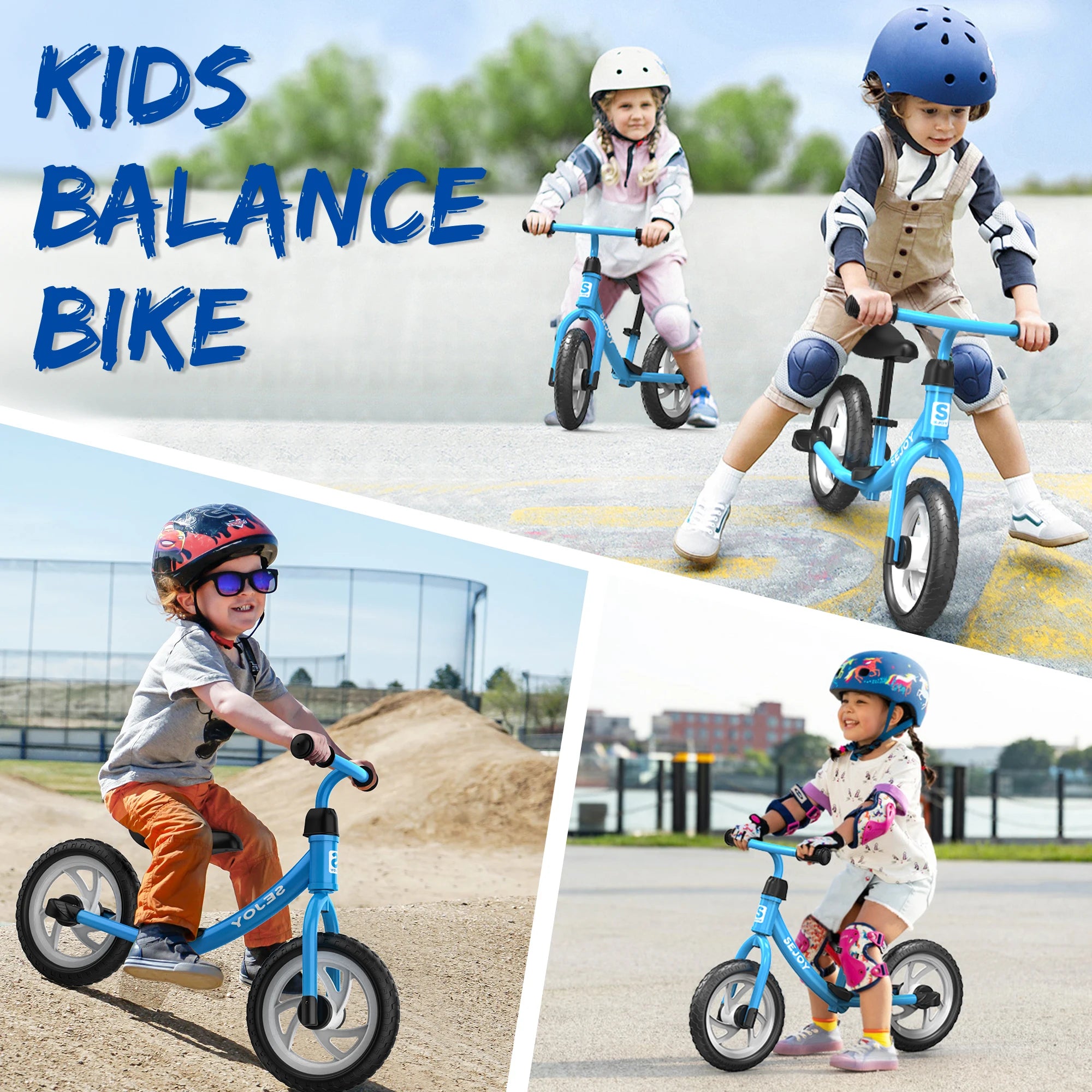 Balance Bike for 2-5 Years Old, 12" Toddlers Bike Kids Toy