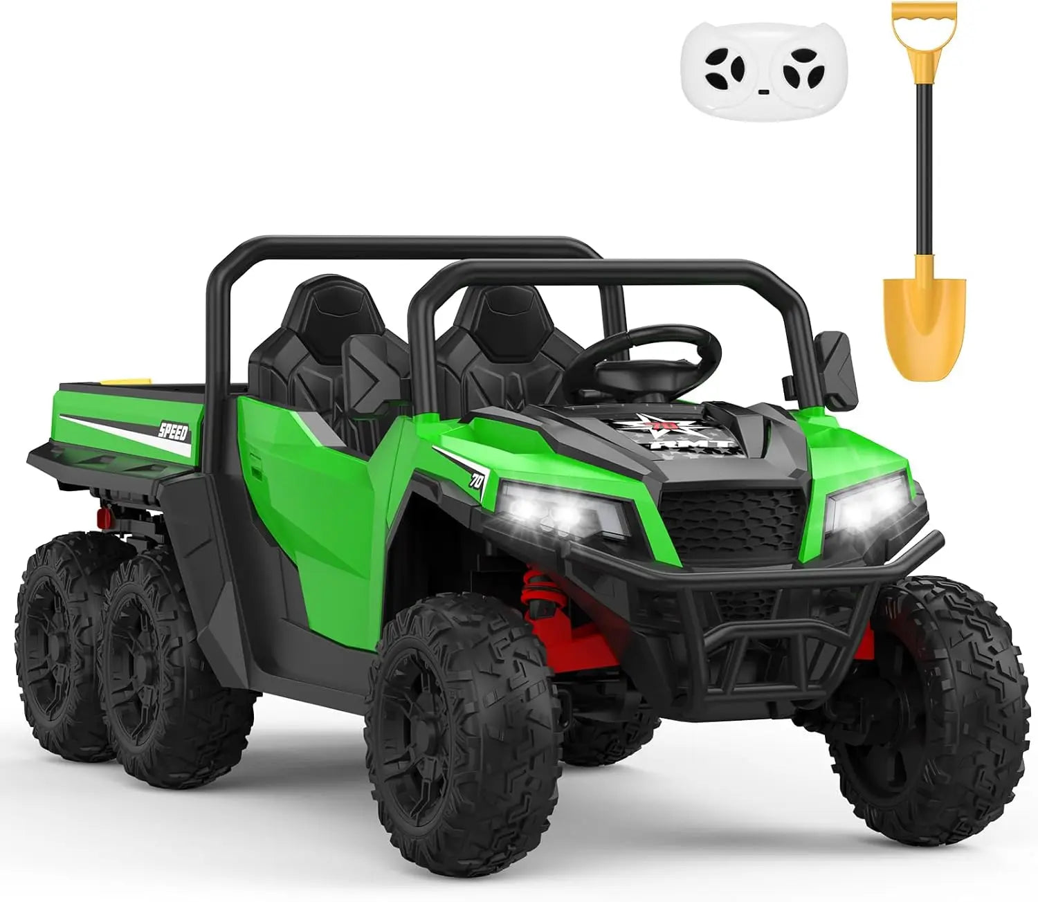 Electric Ride On Dump Truck with Remote Control 2-Seater Kids Ride