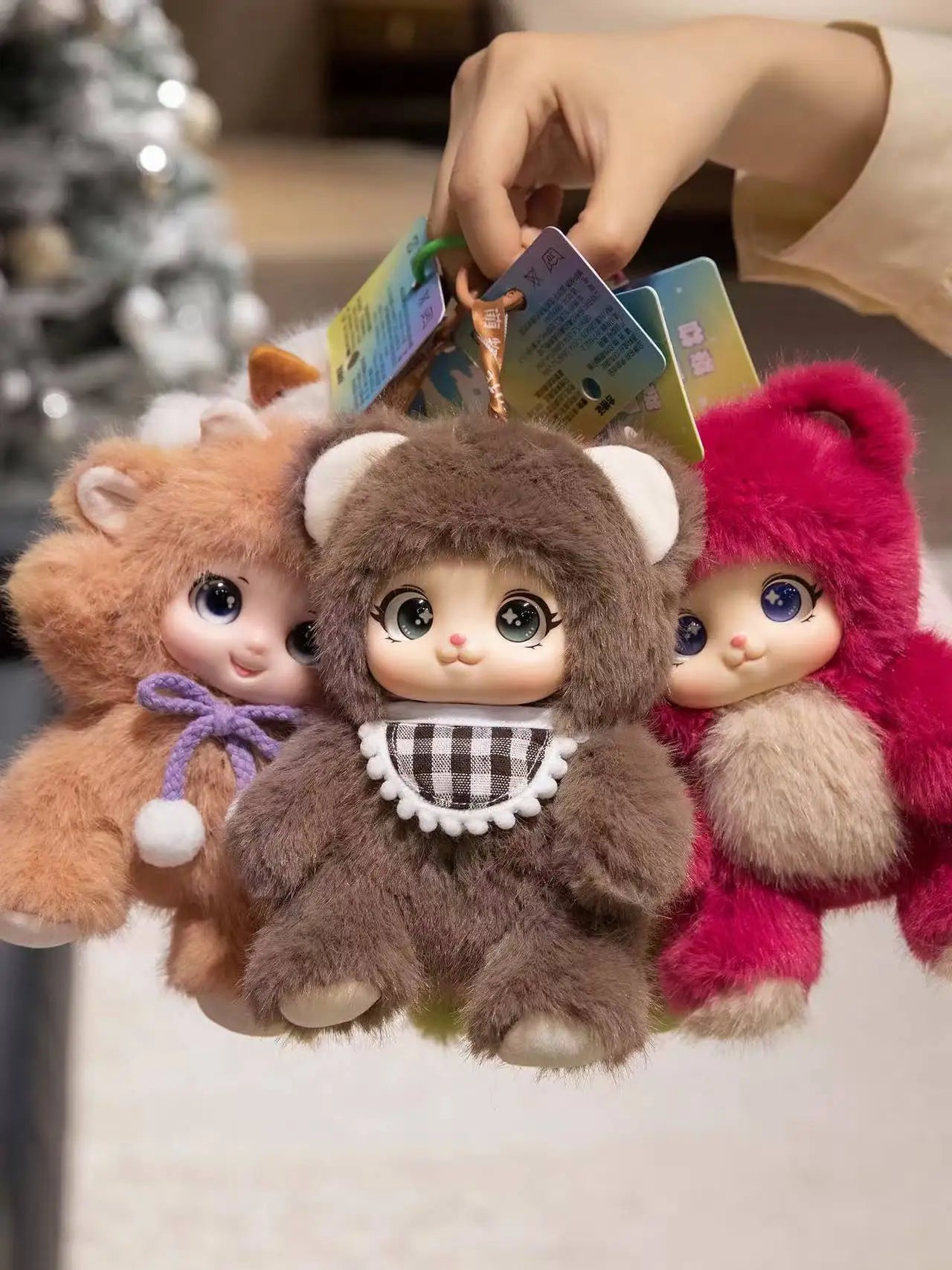 Cute Animals Vinyl Face Plush Toys Animal Toys Pendant Rabbit