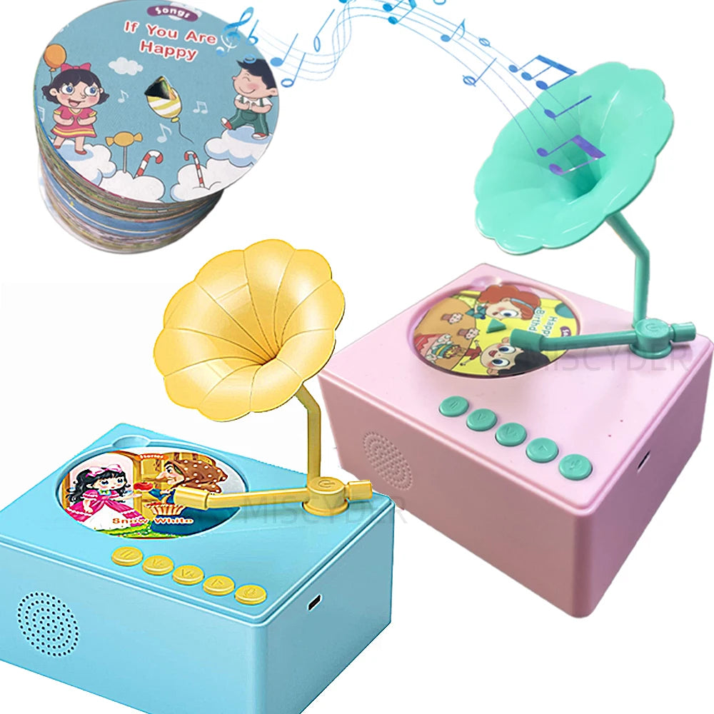 Toddlers Story Musical Toys-Kids Phonograph Story Music