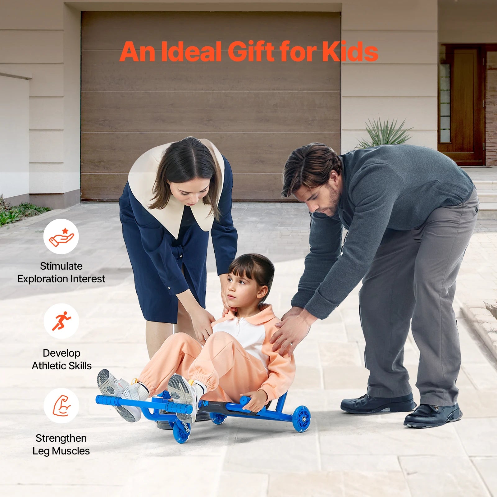 Ride on Scooter Swing Side-to-Side Motion Sports Game