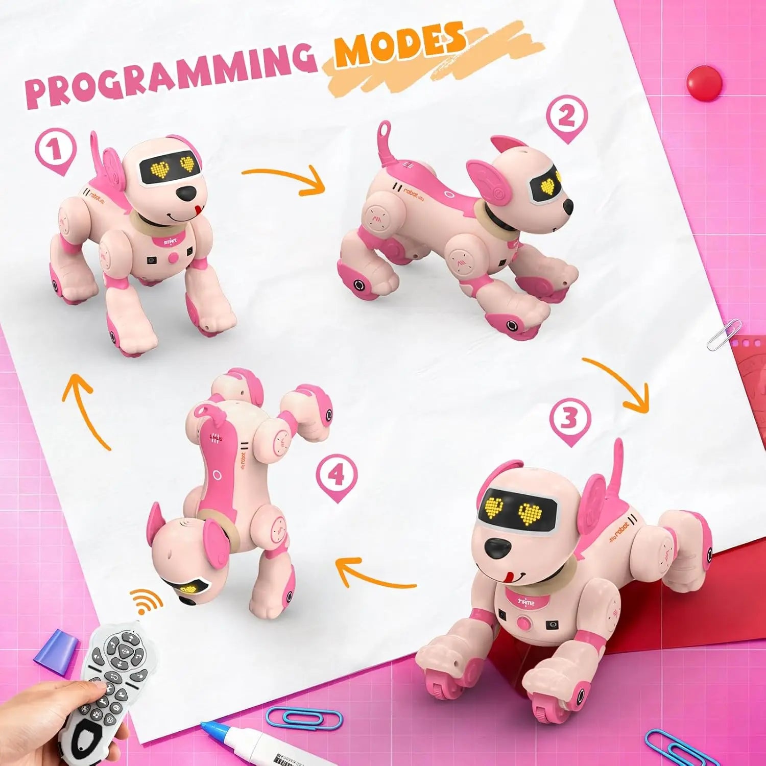 Intelligent Robot Dog Remote Control Electronic Sing Dance