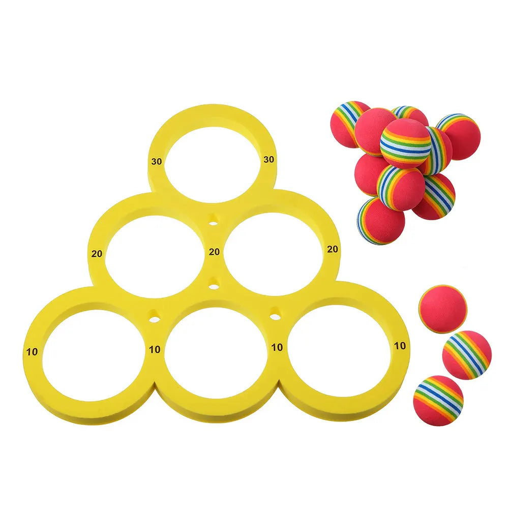 Floating Table With 10 Balls Floating  Ring Throwing Game Water