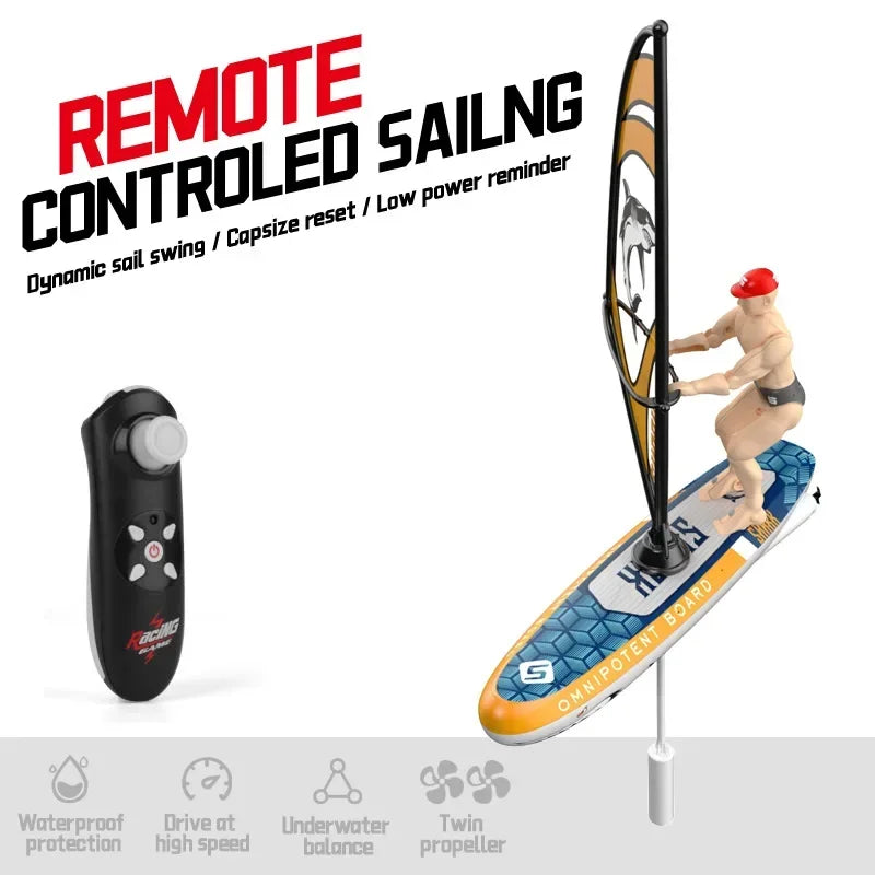 Boat Sailboat Yachting Kayaking Remote Control Sailing Rowing Boat