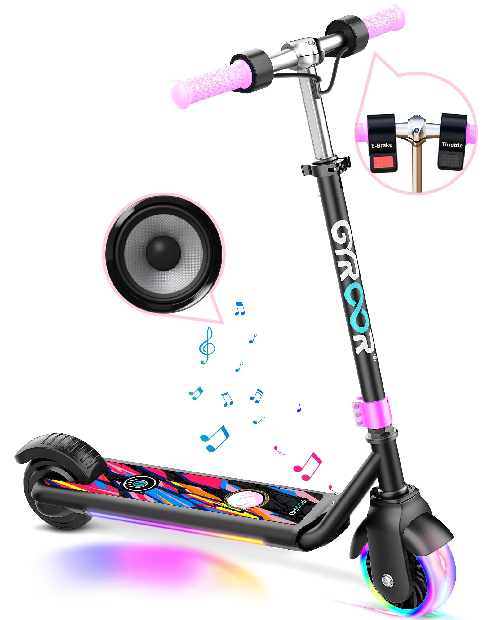 Electric Scooter for Kids, LED Dispaly Dual Brake System