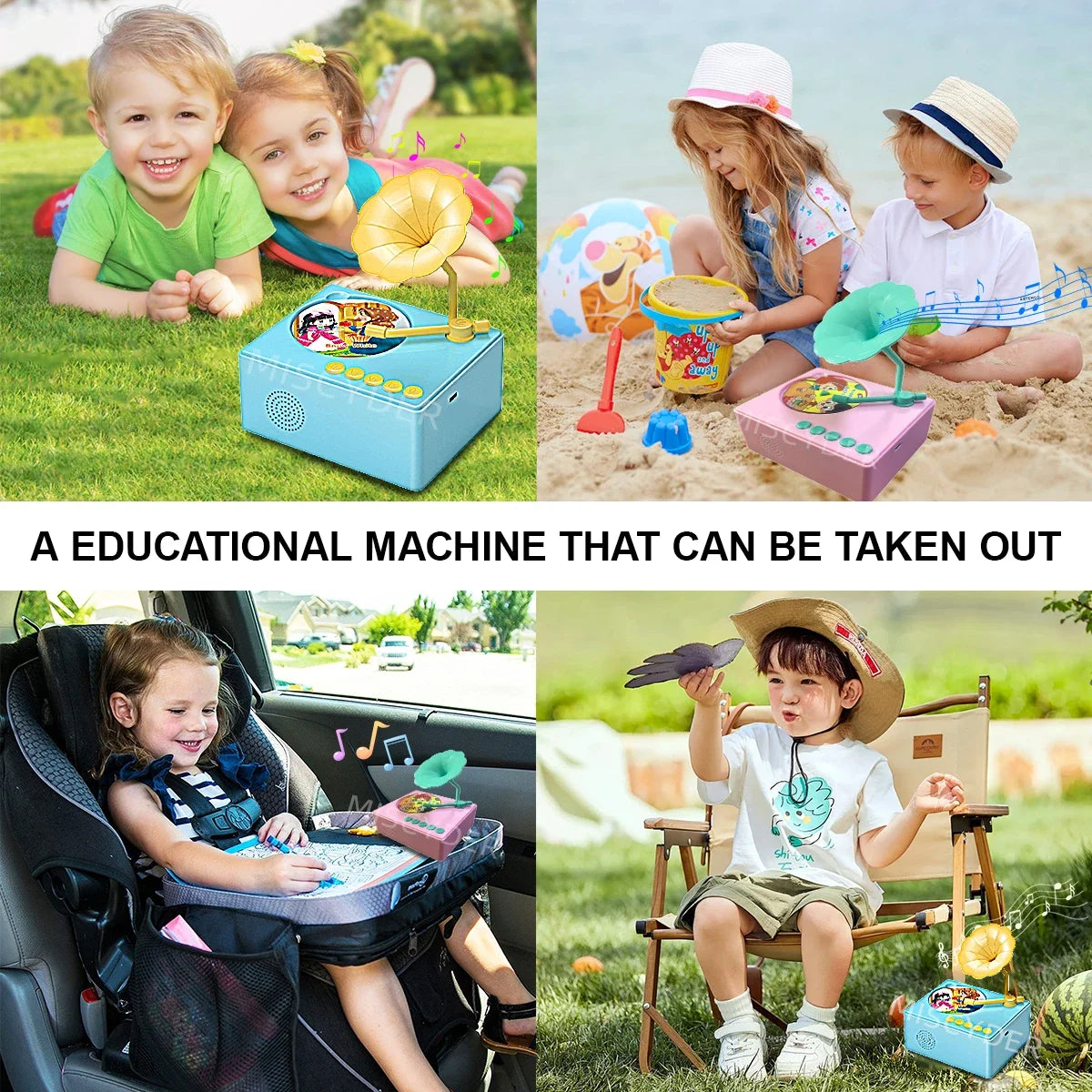 Toddlers Story Musical Toys-Kids Phonograph Story Music