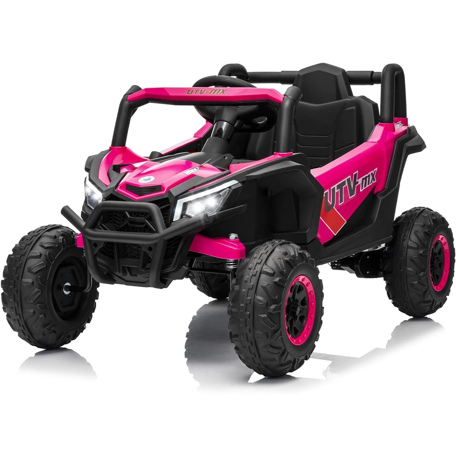 Bluetooth Music LED Lights Kids Ride On Car UTV Truck with RC