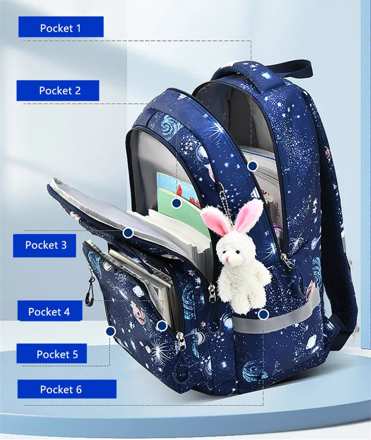 Kawaii School Backpack for Girls Elementary School bag