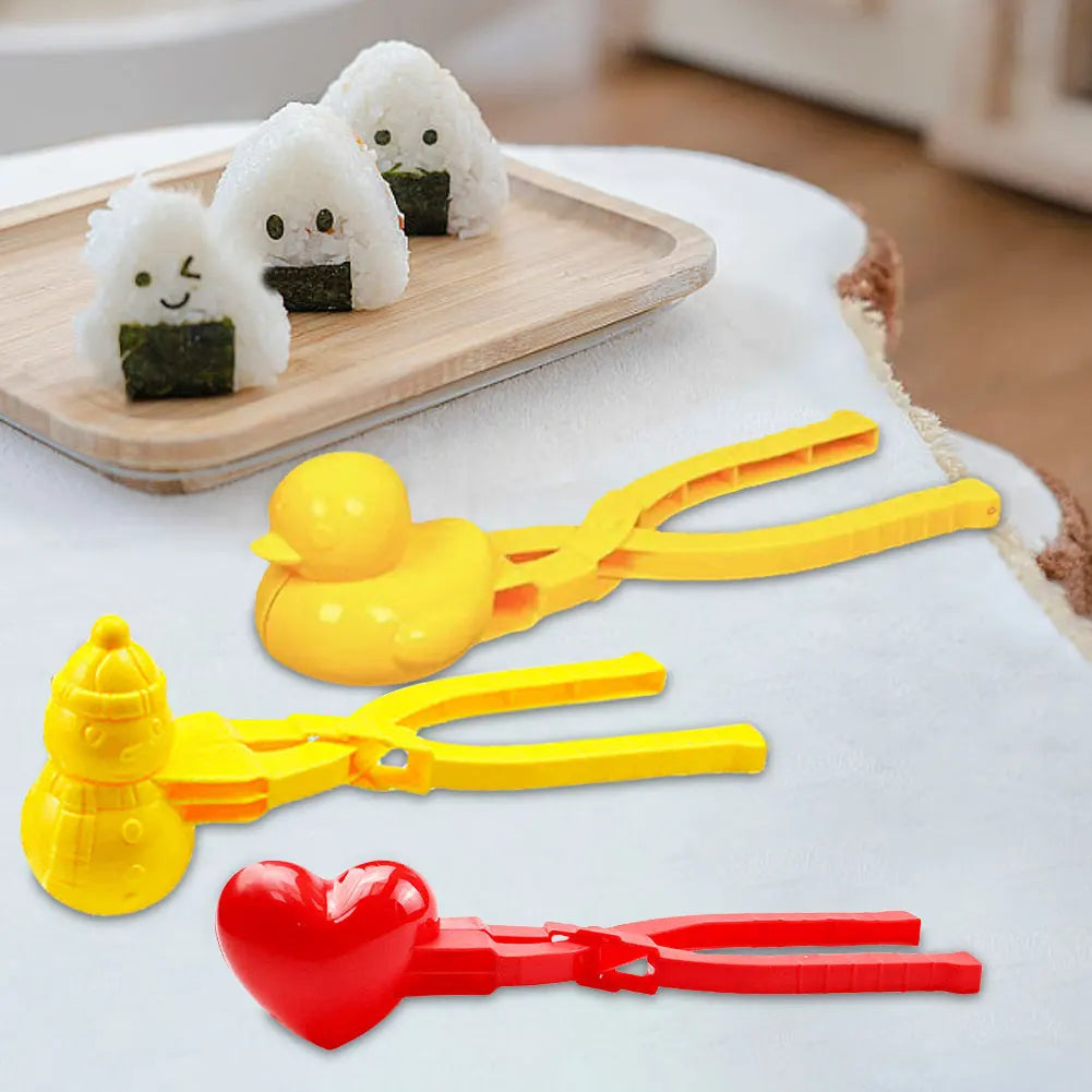 Duck Shaped Snowball Maker Clip Children Outdoor Snow