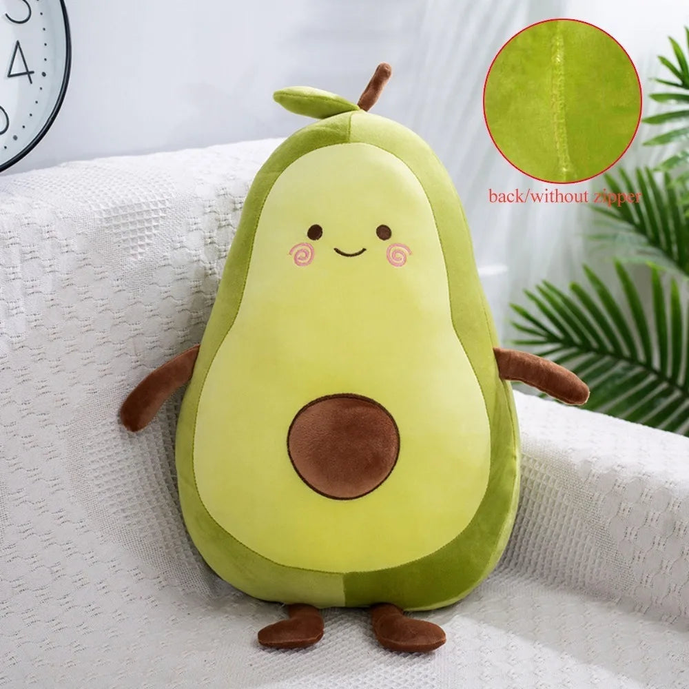 Kawaii Stuffed Fruit Avocado Doll Avocado  Toy Sleeping Pillow