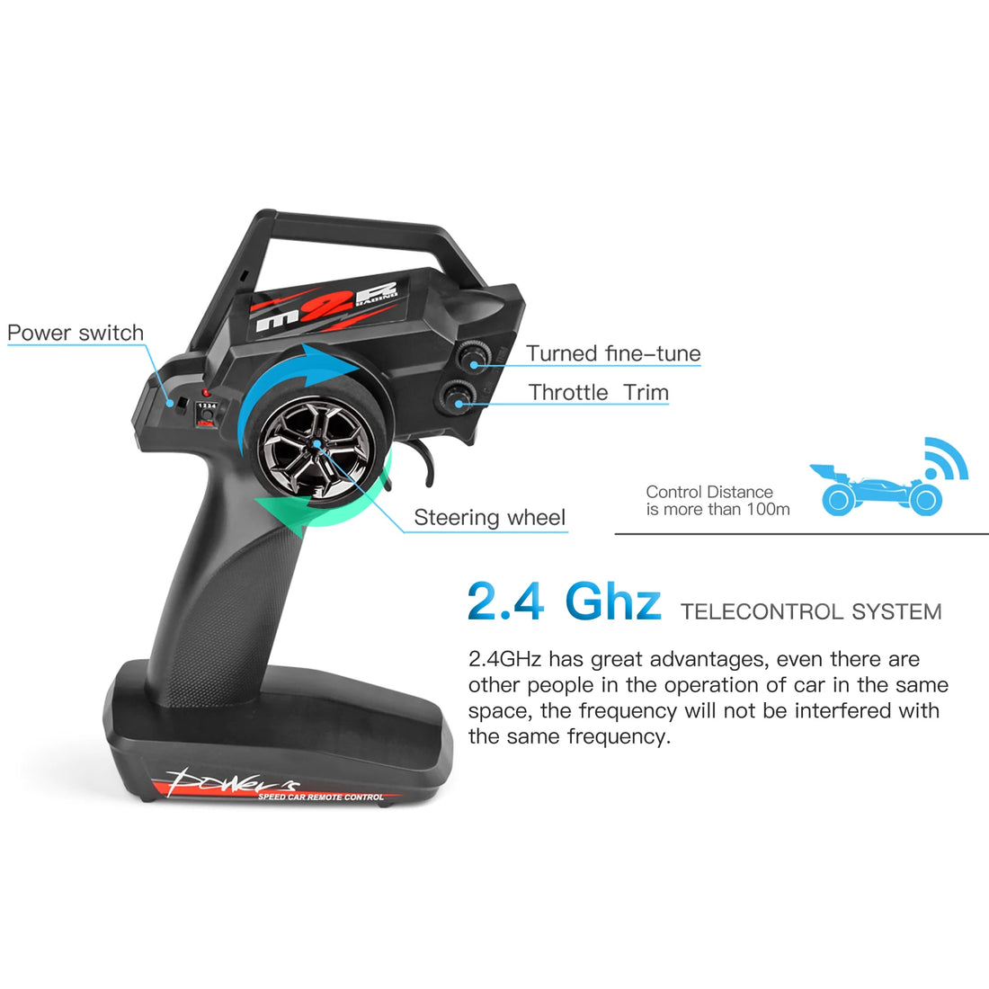 Racing RC Car,1:14 Scale High Speed Remote Control Car