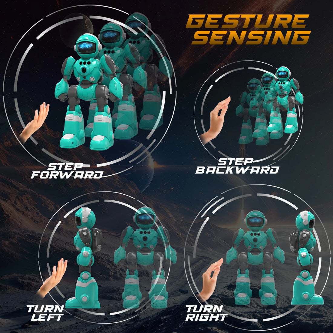 STEMTRON Robot Toys for Kids Programmable Remote Control