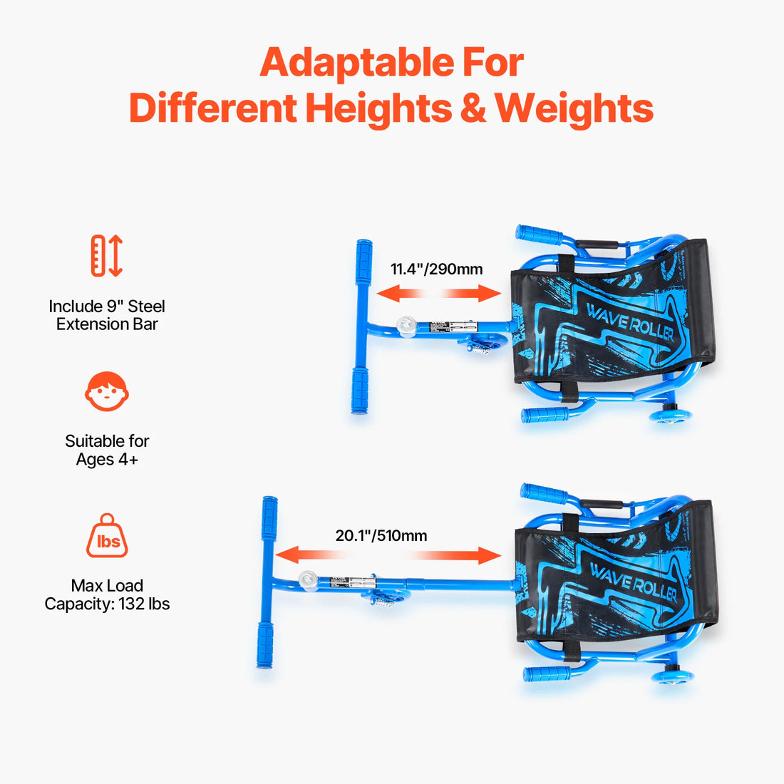 Ride on Scooter Swing Side-to-Side Motion Sports Game