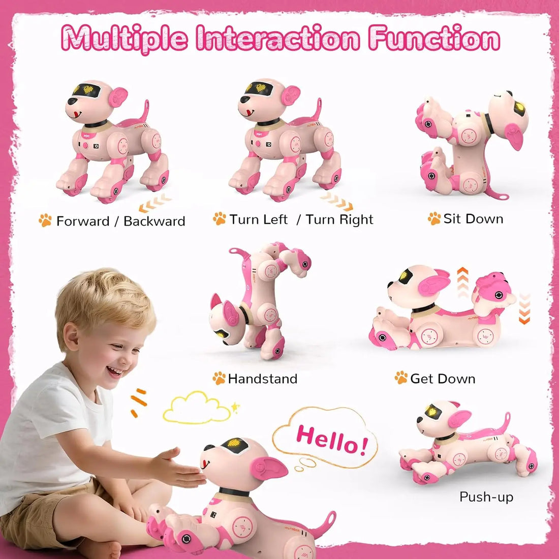 Intelligent Robot Dog Remote Control Electronic Sing Dance