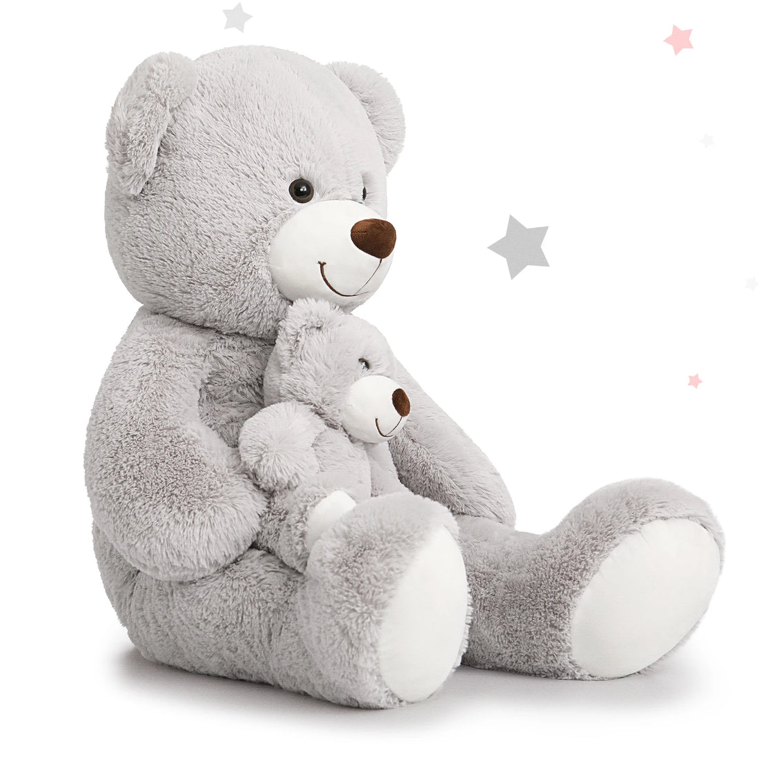 MorisMos Giant Teddy Bear Mommy and Baby Bear Soft