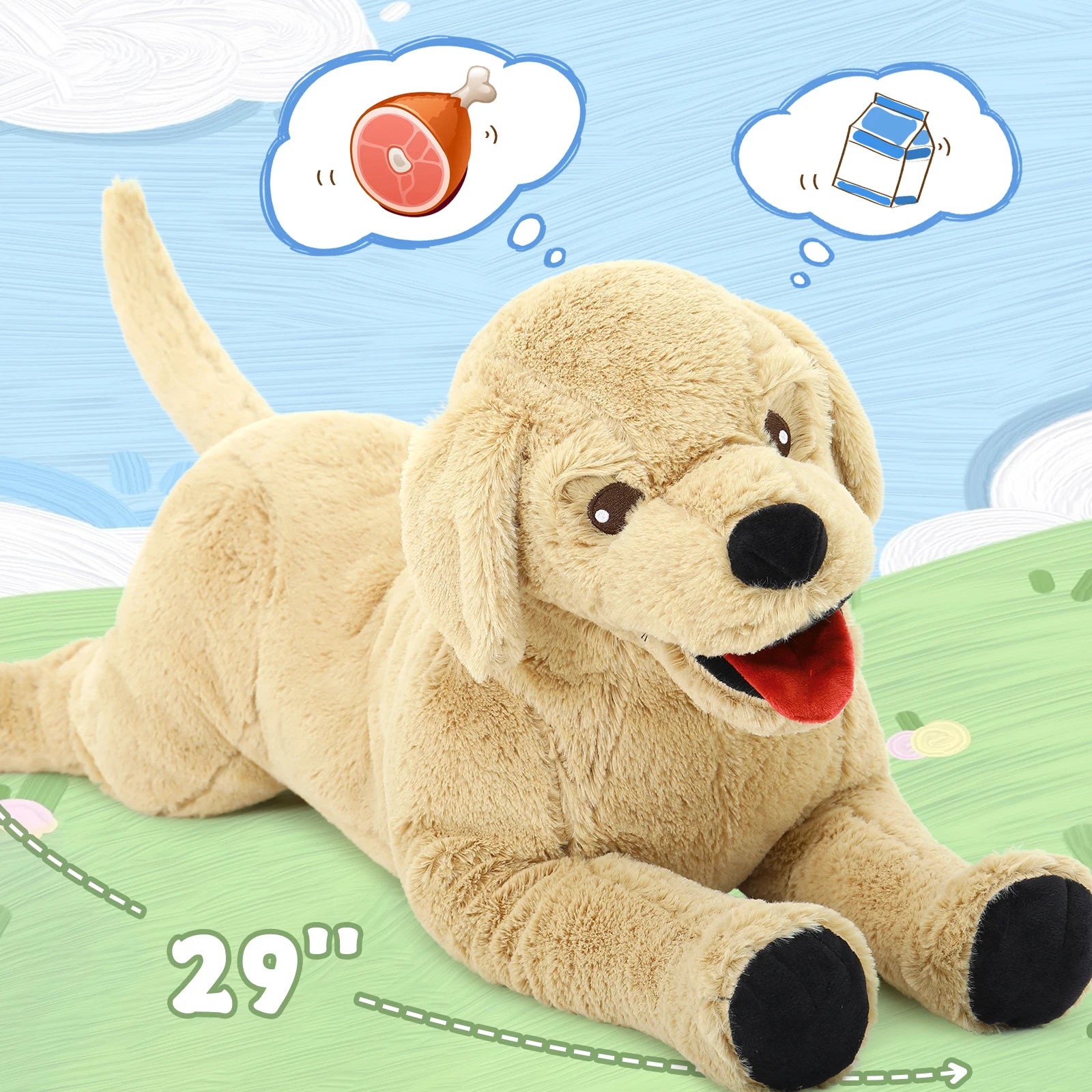 Dog Stuffed Animals Large, Golden Retriever Teddy Plush Toys