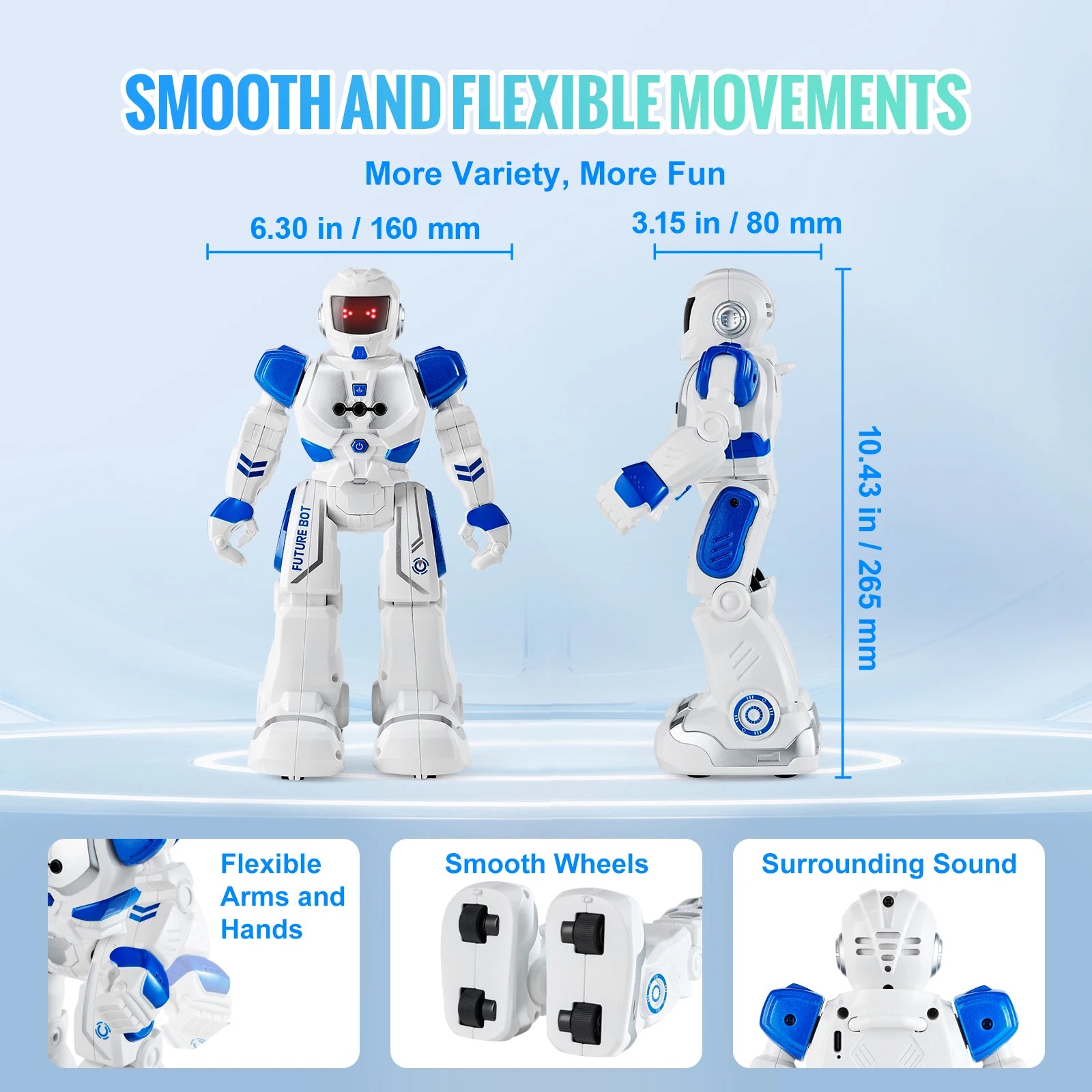 Robot Action Walking Singing Dancing Figure Gesture Sensor Toys