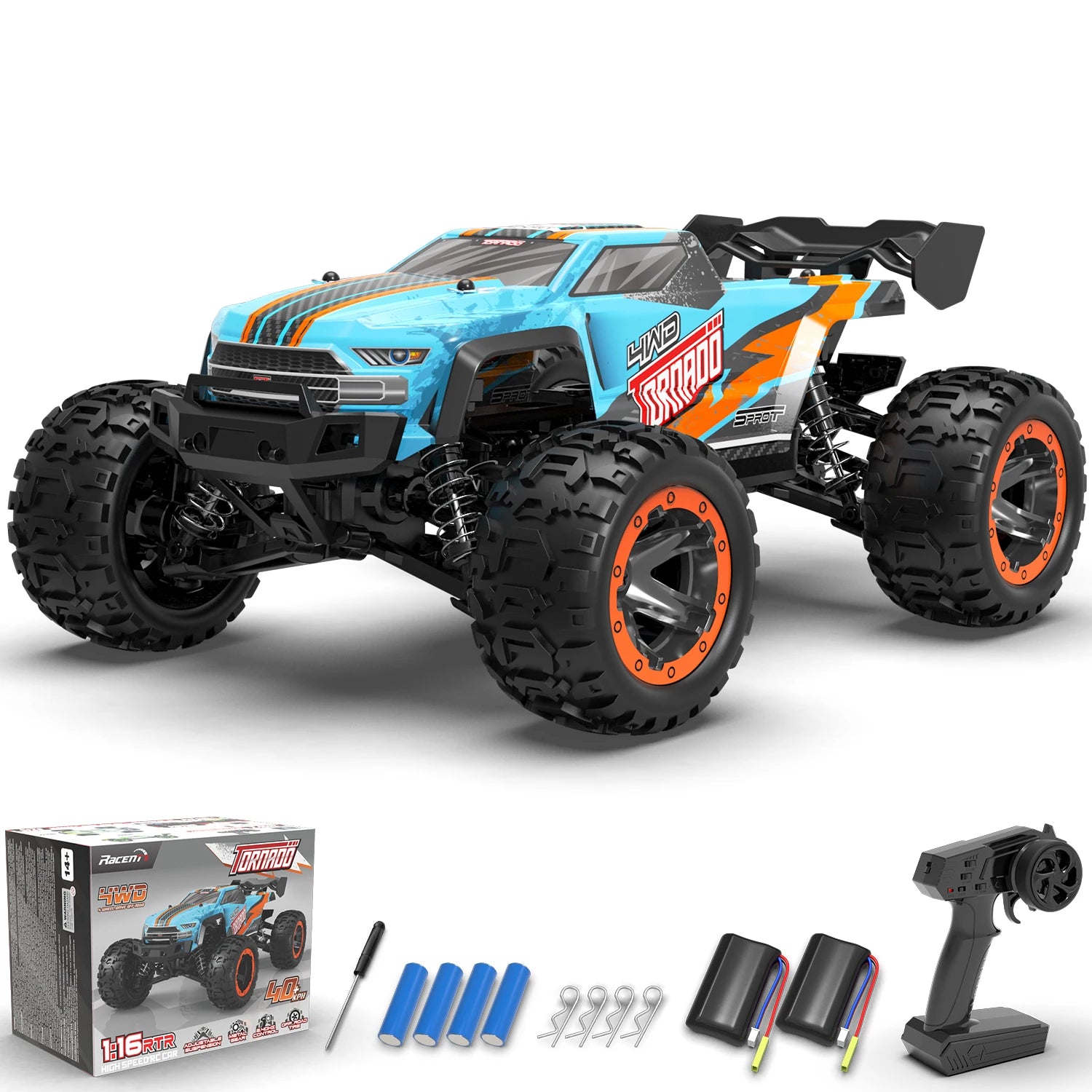 RACENT RC Truck Terrain RC Car Remote Control Cars