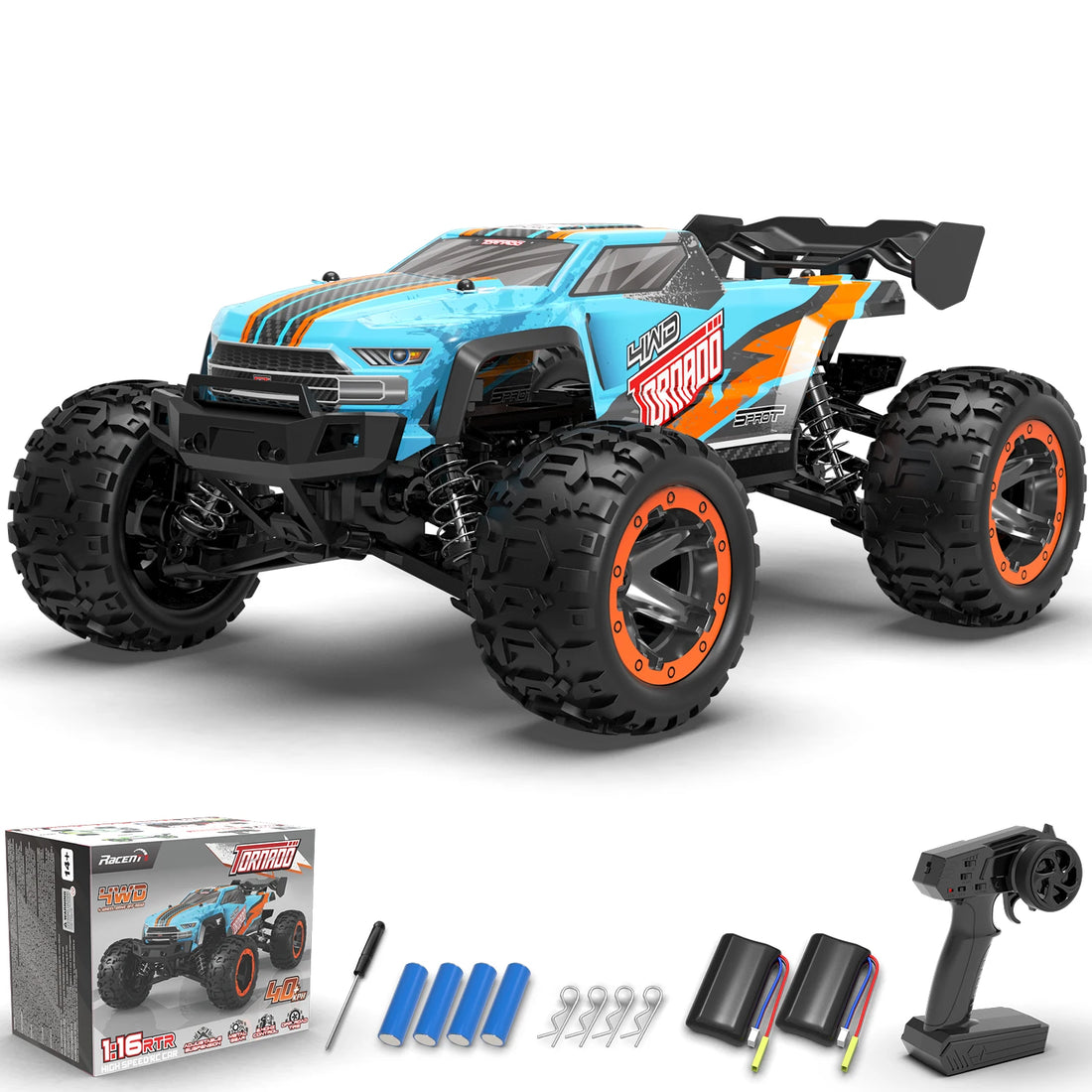 RACENT RC Truck Terrain RC Car Remote Control Cars