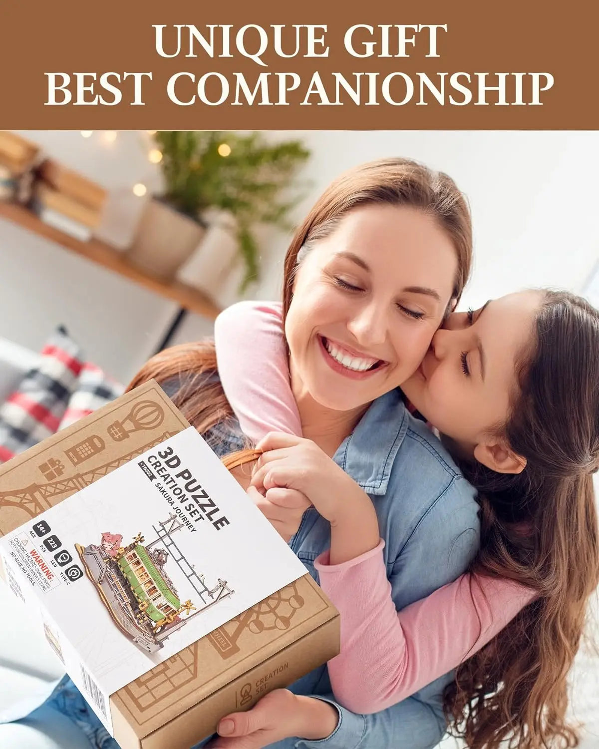 Robotime Sakura Journey Tram 3D Wooden Puzzles