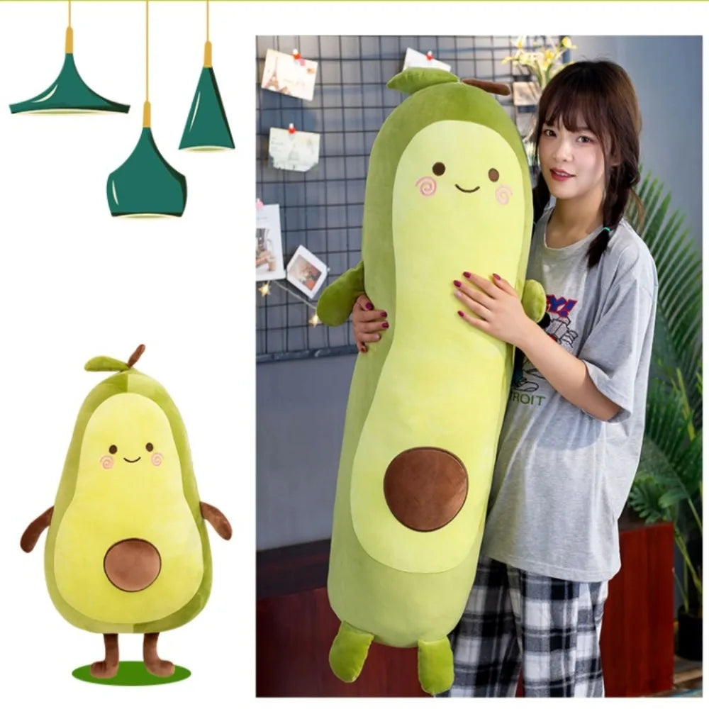 Kawaii Stuffed Fruit Avocado Doll Avocado  Toy Sleeping Pillow