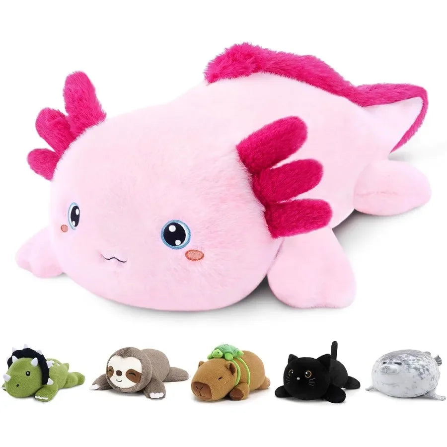Weighted Stuffed Animal Axolotl Soft Plush Toy Pillow