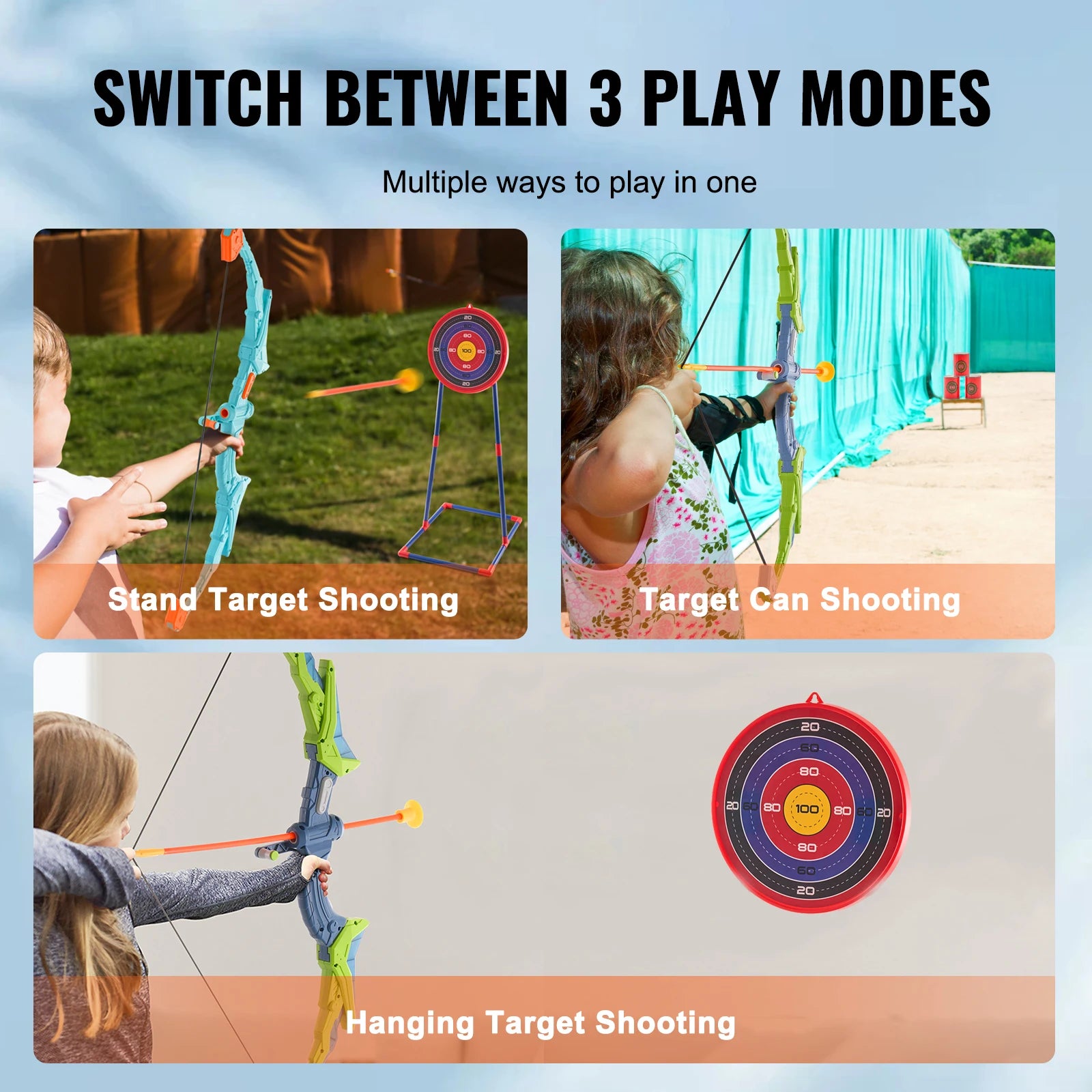 Bow & Arrows For Children Kids Archery Bow Practice Recurve Outdoor