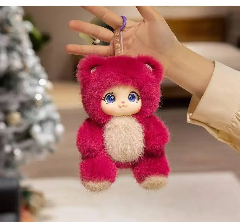 Cute Animals Vinyl Face Plush Toys Animal Toys Pendant Rabbit
