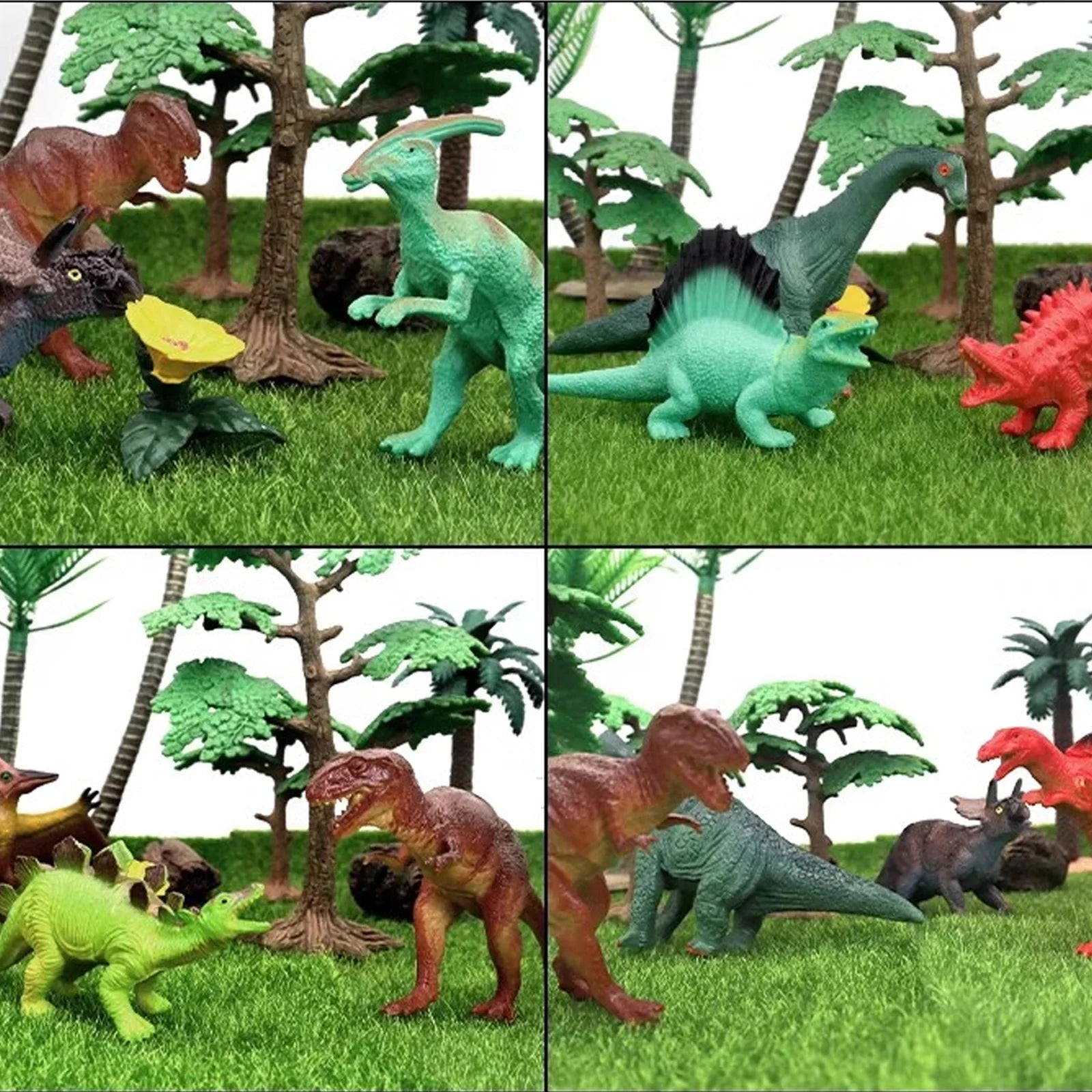 Bucket children's simulated animal model dinosaur education toy